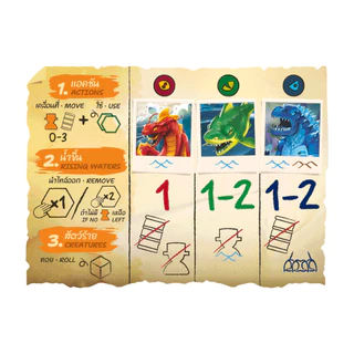 [ของแท้] หลบหนีข้ามมหาสมุทร (Survive The Island) & ภาคเสริมเหล่ามอนสเตอร์ Board Game บอร์ดเกม ไทย/THAI