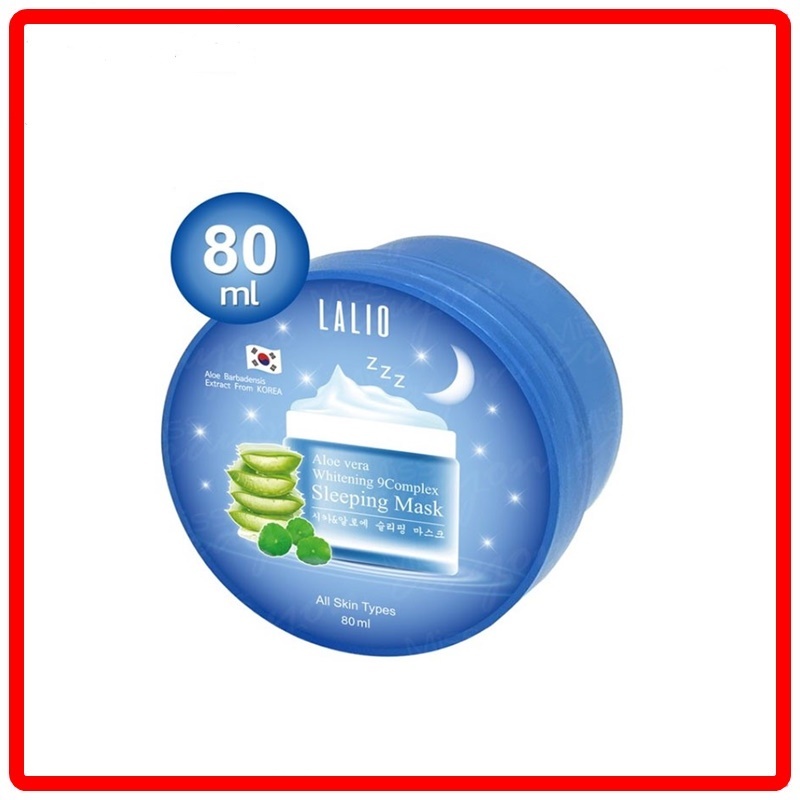 (เเท้100%)LALIO ALOE VERA WHITENING 9COMPLEX SLEEPING MASK