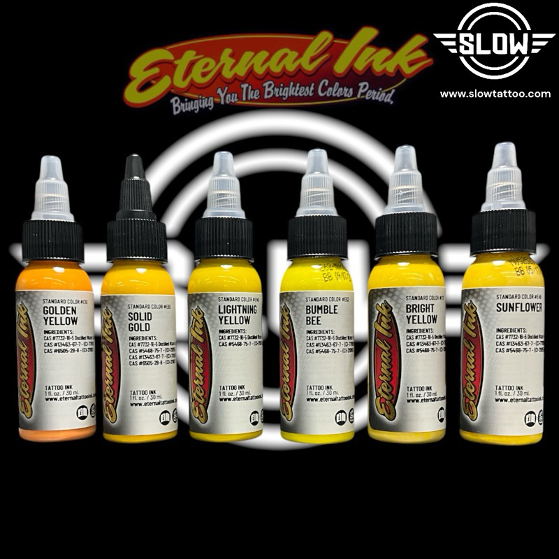 Eternal Ink สีสักตัวแท้100% made in the USA  เฉดเหลือง