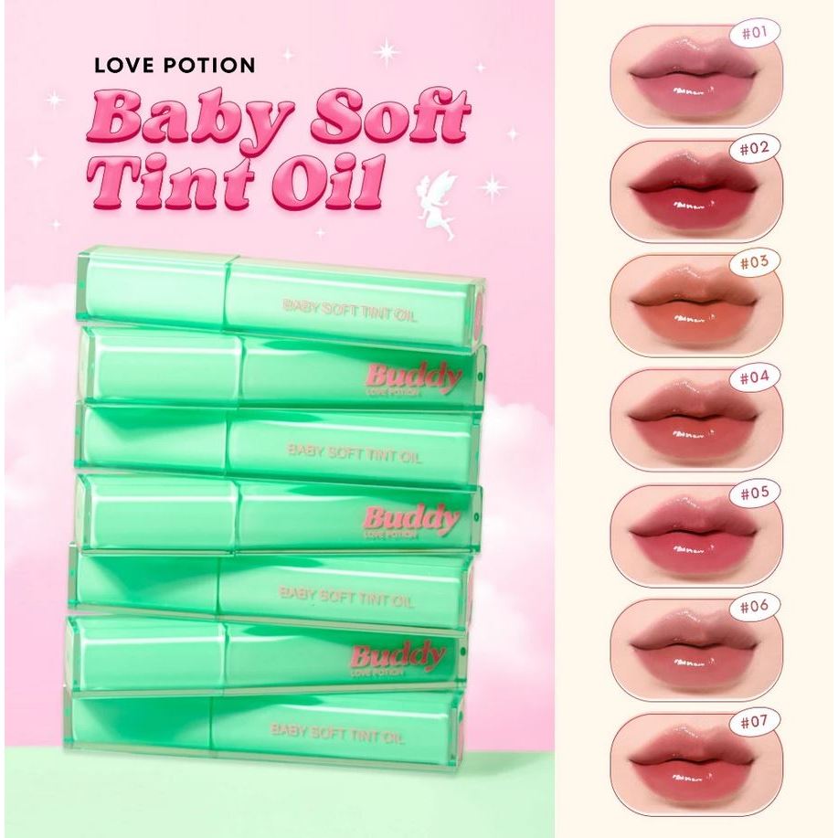 (ใช้โค้ดวิดีโอได้/พร้อมส่ง) LOVEPOTION Baby Soft Tint Oil เบบี้ ซอฟ ทินต์ ออย เลิฟโพชั่น