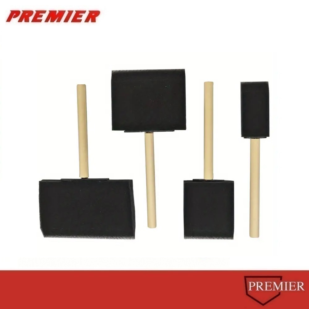 แปรงโฟม สำหรับงานสีน้ำ Foam Brush Assorted Sponge 1"x 1ชิ้น 2"x 1ชิ้น 3"x 1ชิ้น 4"x 1ชิ้น