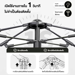 KEEPHIKE เต็นท์หกเหลี่ยมแบบพกพา กางง่ายอัตโนมัติ แคมป์ปิ้ง เต็นท์ กันแดด เหมาะสำหรับปิคนิคและแคมป์ปิ้ง สำหรับ 5-6 คน