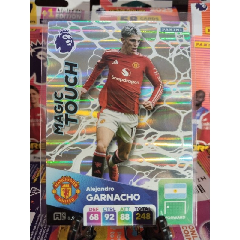 การ์ดฟุตบอล Panini Premier League 2024/2025 Adrenalyn XL การ์ดพิเศษ การ์ดฟลอย 2/3 No.406-441