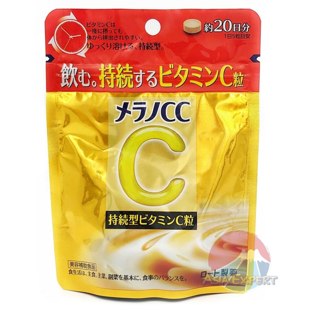 Melano CC Long Lasting Vitamin C Tablet 100เม็ด ขนาด 20วัน วิตามินซีละลายช้า