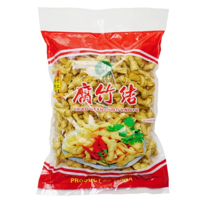 "ฟองเต้าหู้ผูกโบว์ 1kg ทำจากถั่วเขียวถั่วเหลืองเป็นโปรตีน เนื้อแน่นหนึบปรุงอาหาร"