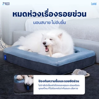 Lunio Pet Bed ที่นอนสุนัข ที่นอนหมา ที่นอนแมว ที่นอนสัตว์เลี้ยง ทำจากเมมโมรี่โฟม มีคุณสมบัติระบายอากาศได้ดี