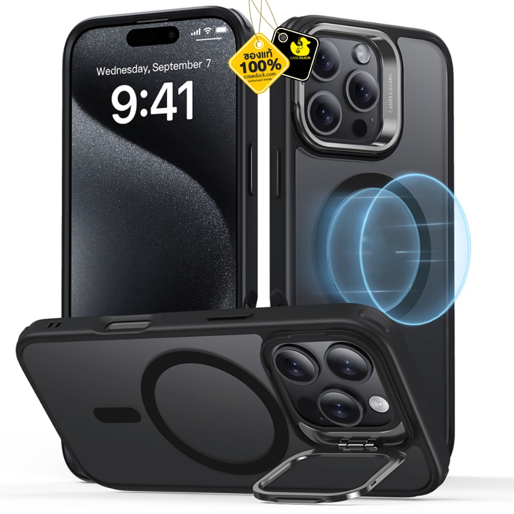 ESR Classic Hybrid Case with Stash Stand (HaloLock) เคส iPhone 16 Series