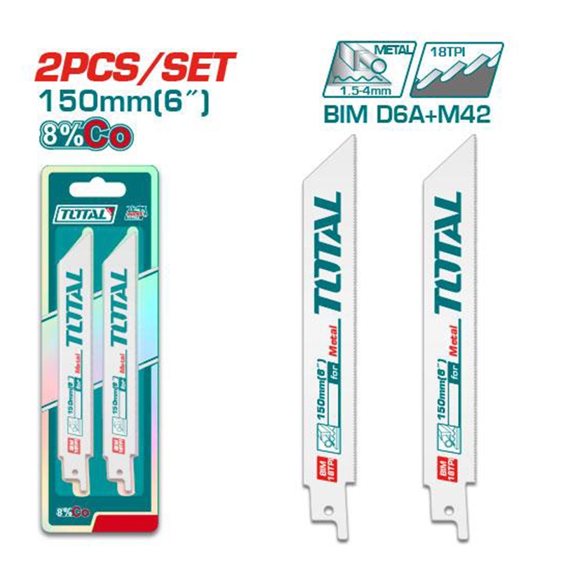 Total ใบเลื่อยชัก ตัดเหล็ก ตัดไม้ TAC52922EF / TAC52644D / TRSB1111DF ใบเลื่อย ใบเลื่อยไม้ มีตะปู ใบเลื่อยเหล็ก