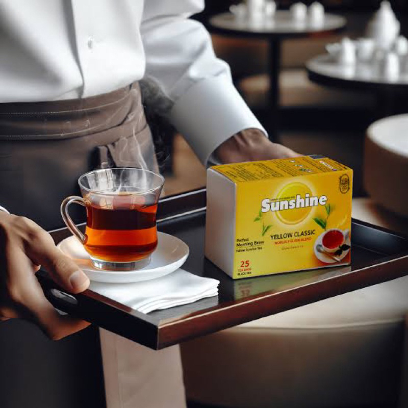 Sunshine yellow classic 25 bags yodcha 100% โกลด์ เยลโลว์ซันไชน์ ที แบ็ก