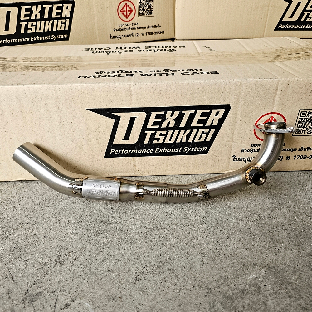 คอท่อ DEXTER PCX160 / CLICK160 2021-2024 คอเลสเกี่ยวสปริง 32/25 มี มอก. แท้