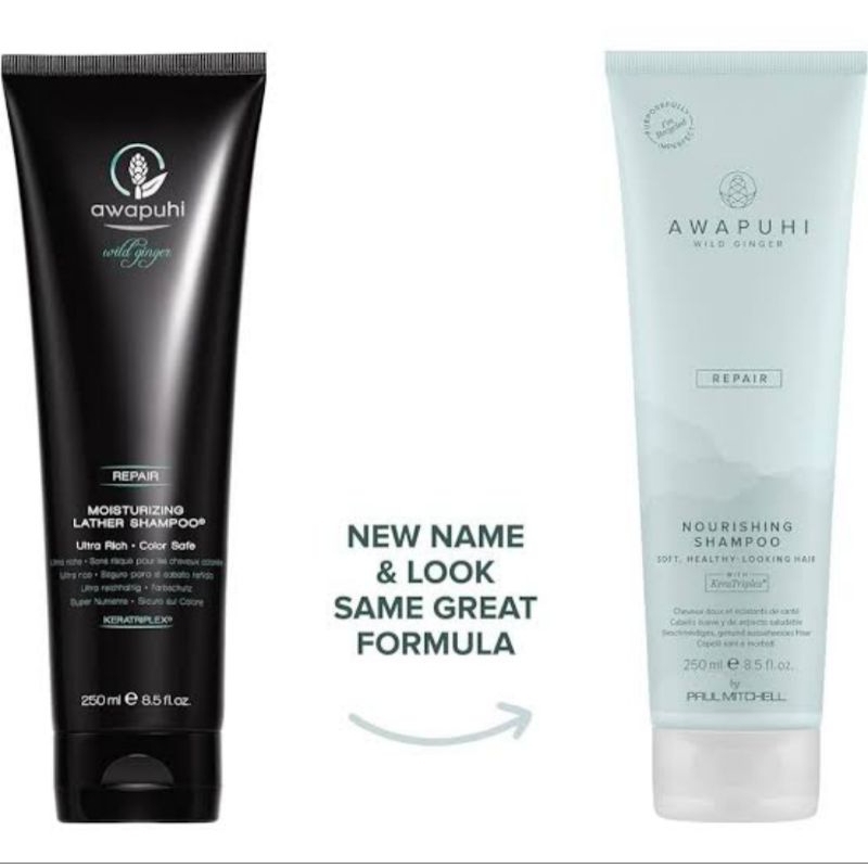 Paul Mitchell Awapuhi Wild Ginger Repair Moisturizing Lather Shampoo 250/1000 ml แชมพูช่วยรักษาสีผม ผมนุ่ม ชุ่มชื้น