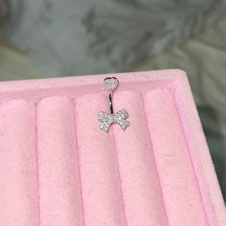 (ขายดี)จิวสะดือสแตนเลสแท้ พร้อมส่ง💗ความยาวก้าน4ระดับ 6,8,10,12mm เปลี่ยนได้แจ้งในหมายเหตุ ไม่แจ้งส่งยาวมาตรฐาน10mmให้ค่ะ