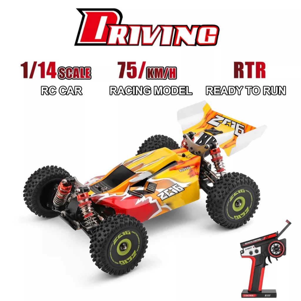 (สินค้าในไทย) รถบังคับ wltoys 144010 ขนาด 1:14 ความเร็ว 75 กม/ชม ชุดพร้อมเล่น