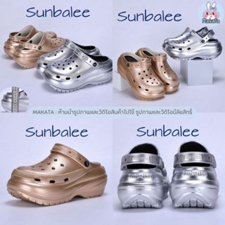 SHO-SUN8694 รองเท้าหัวโต สีใหม่ เสริมส้นสูง 8 CM. ทรงใหม่ ไม…