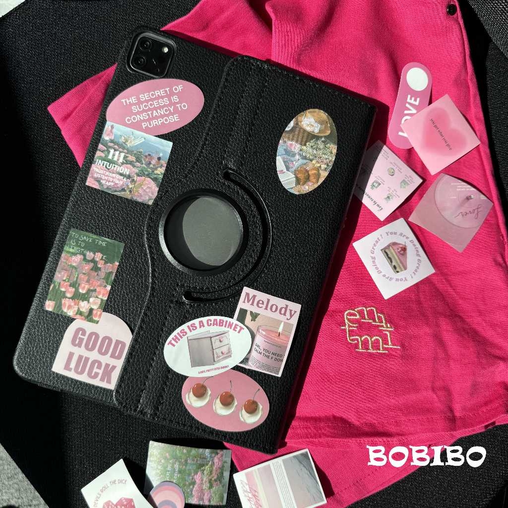 24 ชั่วโมงเคส เคสiPadหมุน 360°Gen9 10.2 melody black and pink เคสipad pro11 2024 air4/6/5