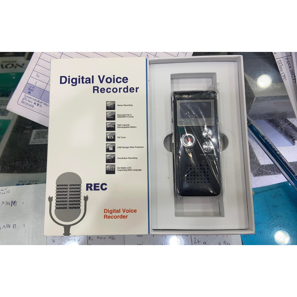 ส่งจากไทย Digital voice recorder เครื่องบันทึกเสียง 8GB