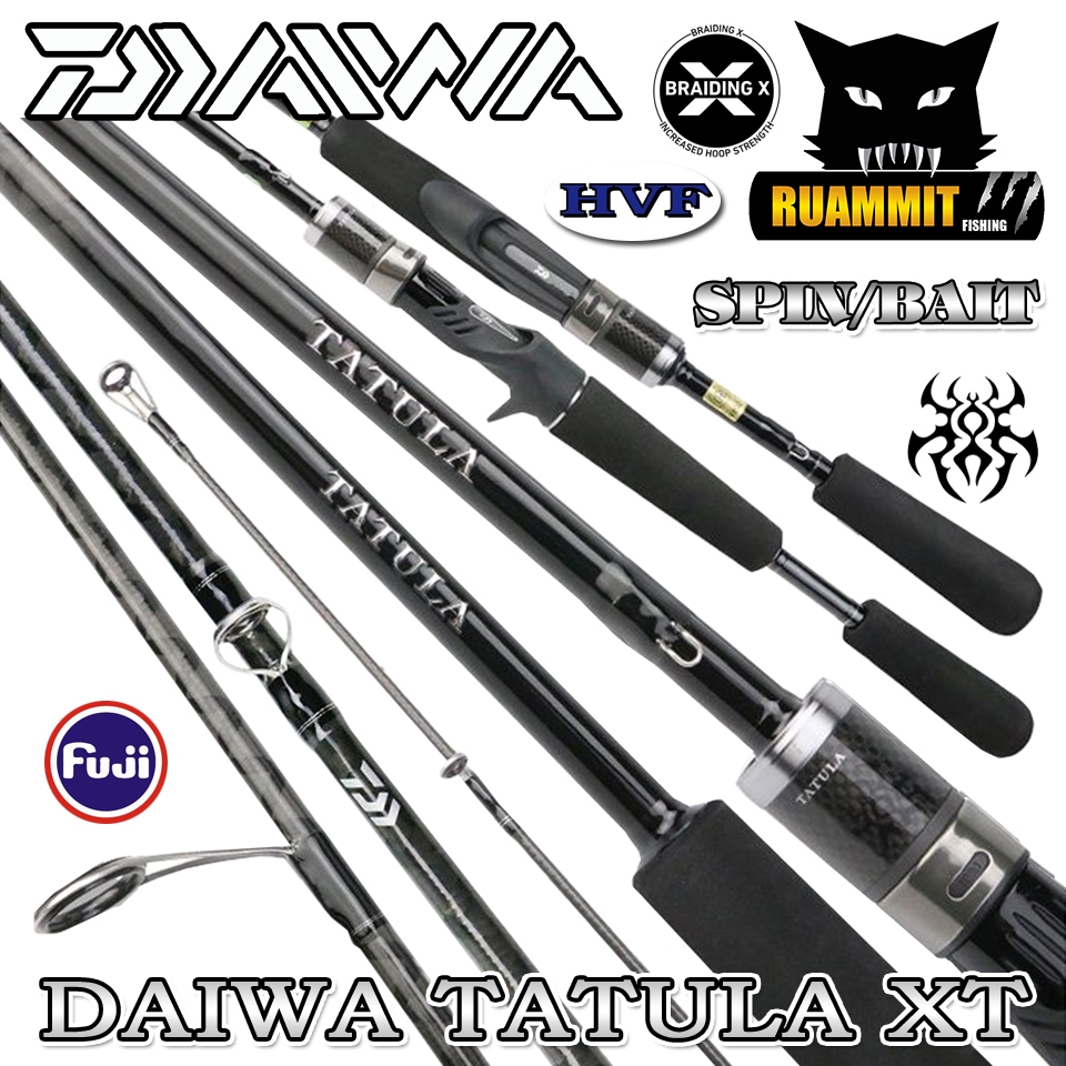 คันเบ็ดตกปลา DAIWA รุ่น TATULA XT ปี 2022 (แบบ 2 ท่อน มีทั้ง สปิ้นและเบท)