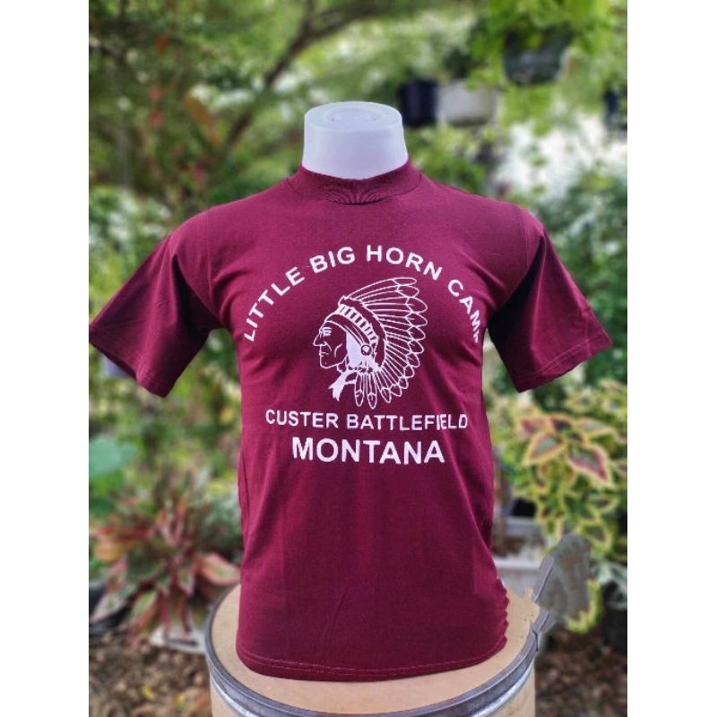 เสื้อยืดแขนสั้นผ้าcontonแท้ ลายmontanaคอกลมฟิตลายมอนทาน่า ใส่สบายไม่ร้อน
