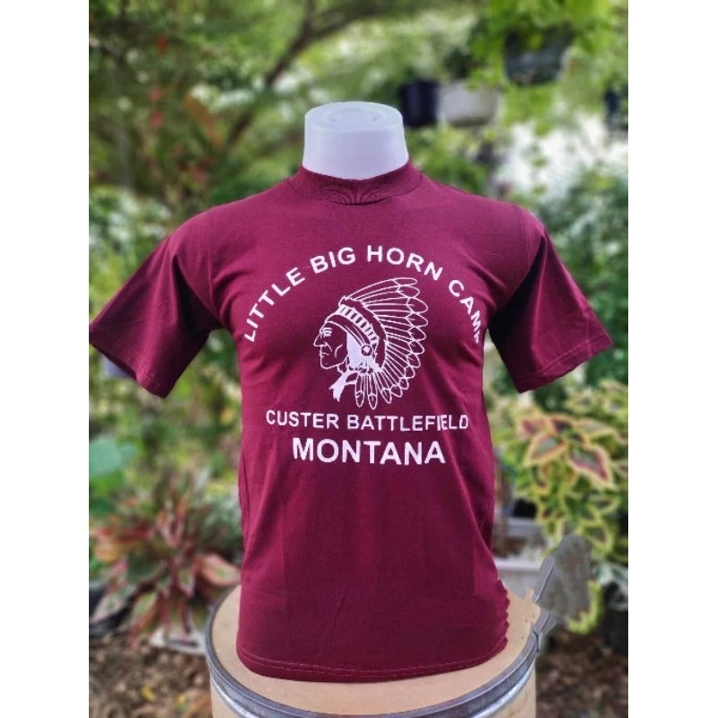 เสื้อยืดแขนสั้นผ้าcontonแท้ ลายmontanaคอกลมฟิตลายมอนทาน่า ใส่สบายไม่ร้อน