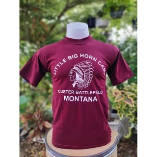 เสื้อยืดแขนสั้นผ้าcontonแท้ ลายmontanaคอกลมฟิตลายมอนทาน่า ใส่สบายไม่ร้อน