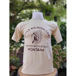 เสื้อยืดแขนสั้นผ้าcontonแท้ ลายmontanaคอกลมฟิตลายมอนทาน่า ใส่สบายไม่ร้อน
