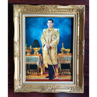 กรอบหลุยส์พร้อมภาพขนาดA4ตั้งตู้โชว์ได้ภาพเคลือบฟีล์มลามิเนตกันน้ำกันฝุ่นทนดีกว่ากระจก
