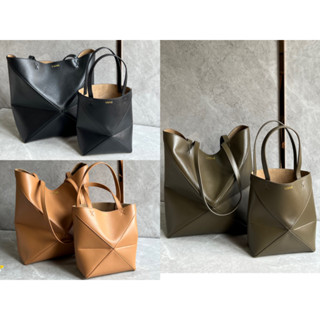 พรี​ ราคา8300 Loewe puzzle fold Tote mini หนังวัว กระเป๋าสะพายข้าง กระเป๋าสะพาย20*16.5*9.5cm