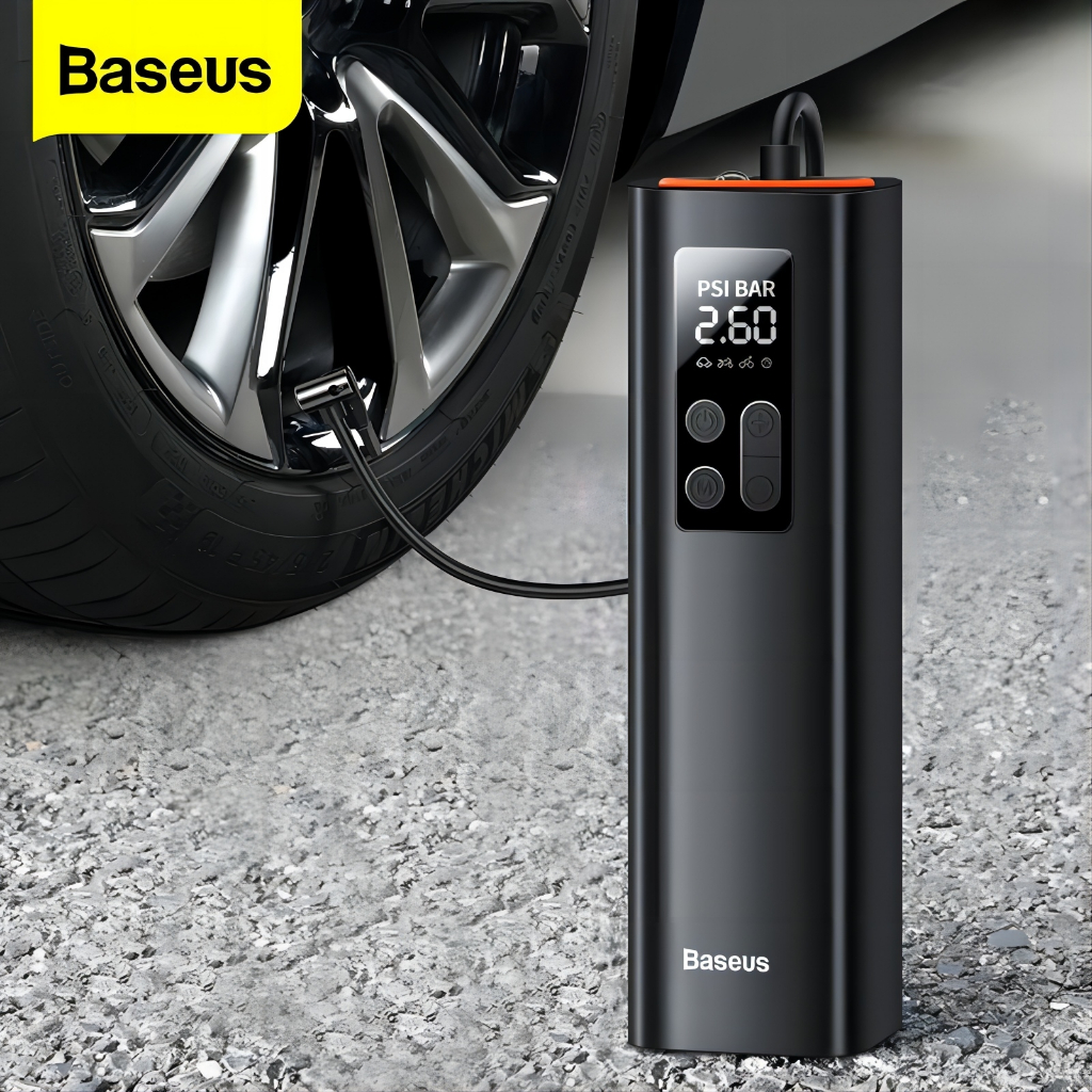 【24H Shipped 2 Years Warranty】Baseus Inflator Pump Super Mini Black