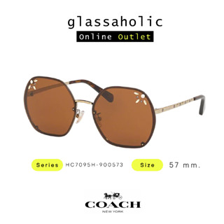 [ลดกระหน่ำ] แว่นกันแดด COACH รุ่น HC7095H ทรงกลมเหลี่ยมตัด สวยเกร๋