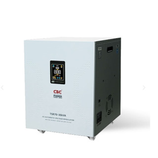 CBC เครื่องปรับเเรงดันไฟฟ้าอัตโนมัติ รุ่น TSR70-30kVA หม้อปรับแรงดันไฟฟ้าอัตโนมัติ หม้อเพิ่มไฟ ปรับเเรงดัน