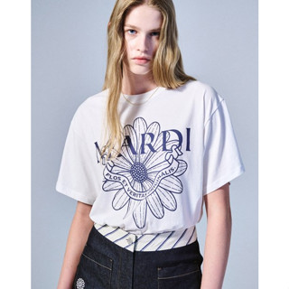 Mardi Mercredi Tshirt Flowermardi Alumni Classique (Ivory Navy, Oatmeal Black, Navy White, Black Ivory, Navy Cream)