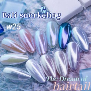 Blanc Blanc #W25 ผงขัดเล็บแบบกระปุก0.3g. สีพื้นแตกต่างกันจะให้effectต่างกัน Nail Mirror Powderของแท้จากเกาหลี🇰🇷พร้อมส่ง