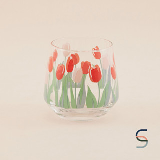 SARABARN Transparent Tulip Mug | แก้ว แก้วน้ำทิวลิป