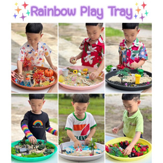 Rainbow sensory play tray ถาดกิจกรรมเอนกประสงค์(พร้อมส่ง)