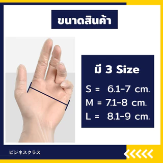ถุงมือPVC เหนียว ไม่ขาดง่าย หนา ทนทาน สีขาว ไม่มีแป้ง ไม่ปนเปื้อนในอาหาร (100 ชิ้น) พร้อมส่งจากไทย