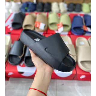 รองเท้าแตะ NIKE CALM SLIDE 🌟ผิวหยาบ พื้นโลโก้ มีป้าย รองเท้าแตะไนกี้ 🌟นิ่มมาก