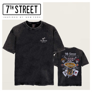 7th Street เสื้อฟอกวินเทจ แบบโอเวอร์ไซส์ คอฟิต (Vintage Oversize) รุ่น V-LVG002