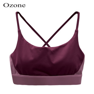 OZONE SPORT BRA (ผ้า Lulu เนื้อดีที่สุด!!) ชุดออกกำลังกาย สปอร์ตบรา มีให้เลือก 2 สี รุ่น WT3004