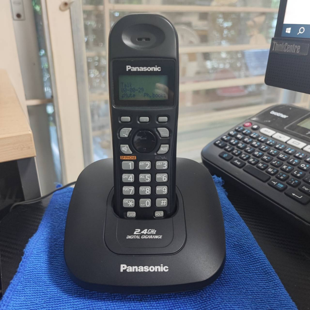 โทรศัพท์บ้านไร้สาย Panasonic รุ่น KX-TG3611BX จอ LCD โชว์เบอร์ มือ 2 สีดำ
