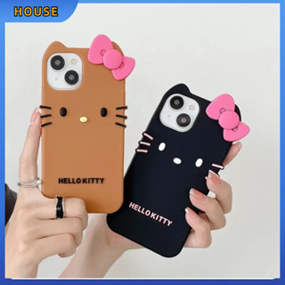 💲คูปองเคลม💲เคสไอโ case for iphone 11 12 คิตตี้ฮาวาย เคส 14 13 12 11 pro max วัสดุซิลิโคน ป้องกันรอยขีดข่วน กันฝุ่น