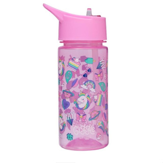 Smiggle Junior Plastic Drink Bottle 440Ml ขวดน้ำสมิกเกอร์ลาย unicorn yay-pink พร้อมส่งในไทย