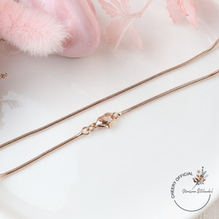 พร้อมส่ง!! สร้อยคออิตาลี18K สร้อยคอสีทอง18K สร้อยคอเกาหลี สร้อยคอ XUPING สีโรสโกลด์ สีพิงค์โกลด์ ไม่ลอก ไม่ดำ