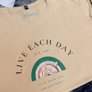 เสื้อยืดลาย Live each day|Sherbet.teeshop