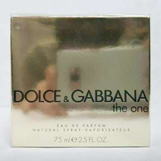 ส่งฟรี Dolce &amp; Gabbana the one For Women EDP 75ml กล่องซีล  น้ำหอมกลิ่นอบอุ่นสำหรับสาวทันสมัย SEP01