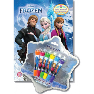 บงกช bongkoch หนังสือเด็ก FROZEN - SISTERS FOREVER + ปากกามาร์คเกอร์พร้อมตัวปั๊มแบบลูกกลิ้ง