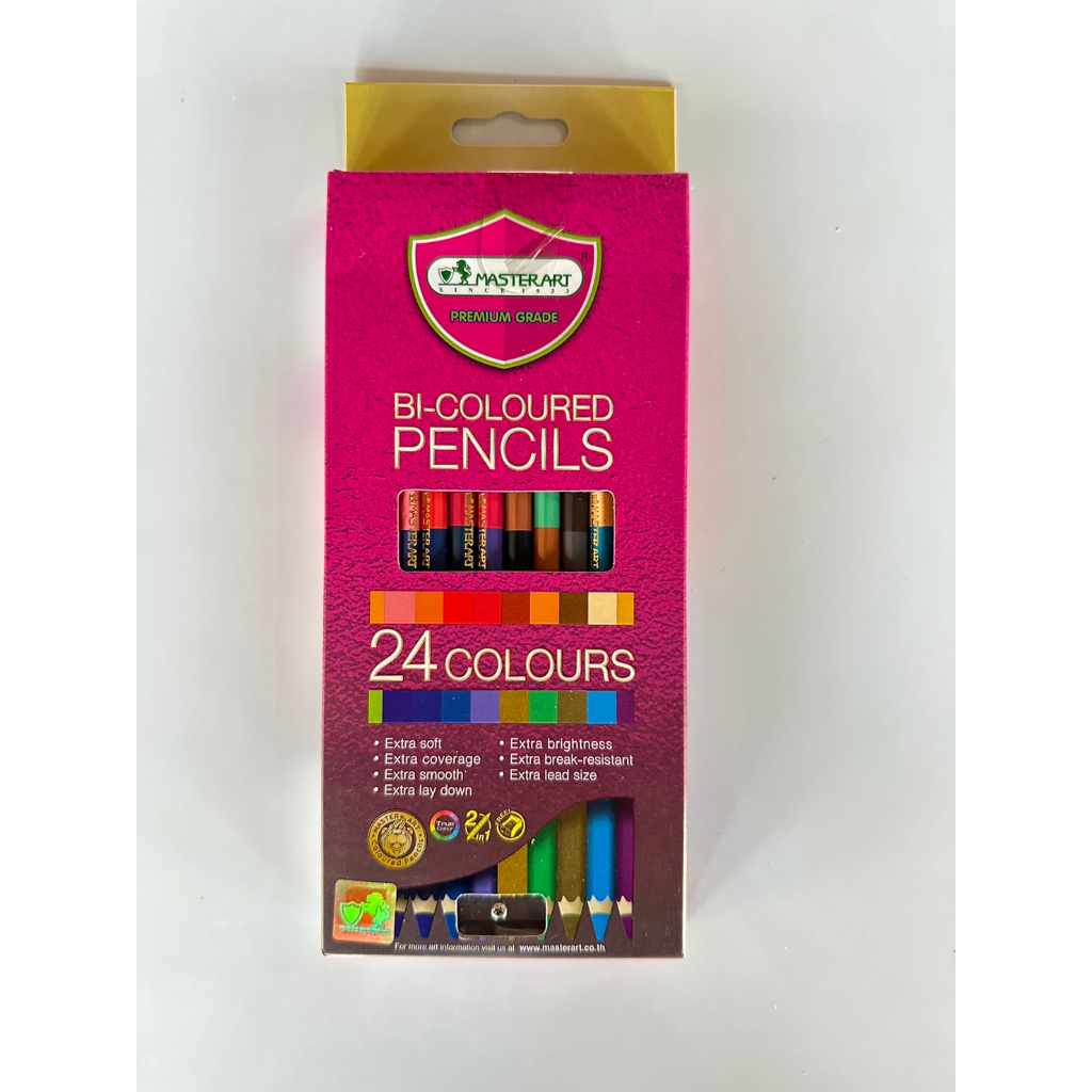 สีไม้ Master Art Premium Grade 2 หัว 24 สี
