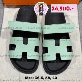 👜: New!! Hermes Chypre Vert Jade Sandals Epsom‼️ก่อนกดสั่งรบกวนทักมาเช็คสต๊อคก่อนนะคะ‼️