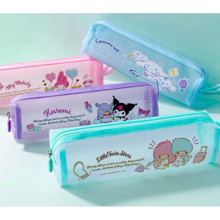 Sanrio mesh type see through pencil case