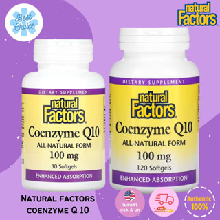 พร้อมส่ง✨ Natural Factors Coenzyme Q10 100 mg CoQ10