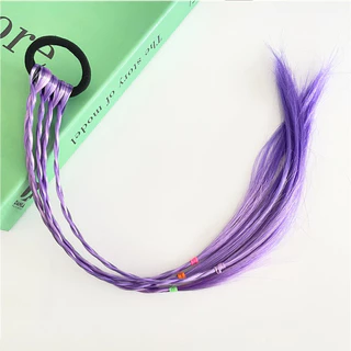 พร้อมส่งเครื่องประดับผม วิกผมถักติดผม สีสันสดใสสไตล์เกาหลีสำหรับเด็กผู้หญิง
